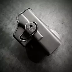 Кобура поясна пластикова під Glock 19 чорна