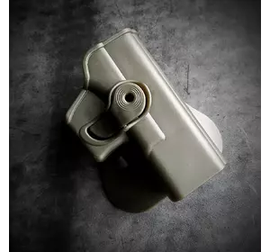 Кобура поясна пластикова під Glock 19 олива